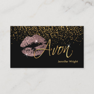 Carte De Visite Lipes Roses Dusty 2 - Avon