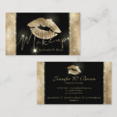 Carte De Visite Lips Maquillage luxe élégant (Devant / Derrière)