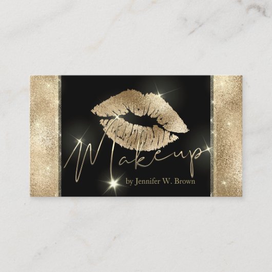 Carte De Visite Lips Maquillage luxe élégant (Devant)