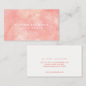 Carte De Visite LipSense aquarelle rose cool distributeur abstrait (Devant / Derrière)