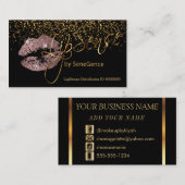 Carte De Visite Lipsense avec Gold & Dusty Rose (Devant / Derrière)