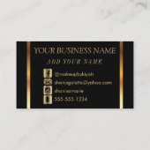 Carte De Visite Lipsense avec Gold & Dusty Rose (Dos)