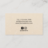 Carte De Visite Lipsense Distributeur Rose Gold Lips Élégant (Dos)