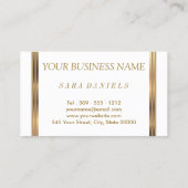 Carte De Visite Lipsense Gold Confetti & Purple Lips (Dos)