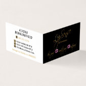Carte De Visite Lipsense rose et or (Extérieur)
