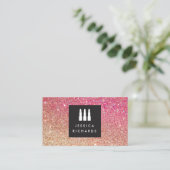 Carte De Visite Lipstick Trio logo maquillage Parties scintillant  (Debout devant)