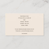 Carte De Visite Liquidateurs modifiables et revendeurs d'antiquité (Dos)