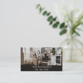 Carte De Visite Liquidateurs modifiables et revendeurs d'antiquité (Debout devant)