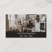 Carte De Visite Liquidateurs modifiables et revendeurs d'antiquité (Devant)