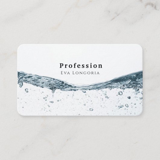 Carte De Visite Liquide d'eau (Devant)