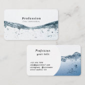 Carte De Visite Liquide d'eau (Devant / Derrière)