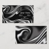 Carte de visite liquide en métal (Devant / Derrière)