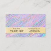 Carte De Visite Liquide Iridescendant (Dos)