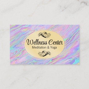 Carte De Visite Liquide Iridescendant