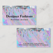 Carte De Visite Liquide Iridescendant | Lavette Shimmer | Style (Devant / Derrière)