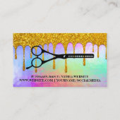 Carte De Visite Liquide Iridescendant | PARTIES SCINTILLANT | Cise (Dos)