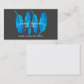 Carte De Visite Liquidité Plumes de bien-être des entraîneurs de v (Devant / Derrière)