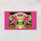 Carte De Visite Lis rose d'astronome (Devant)