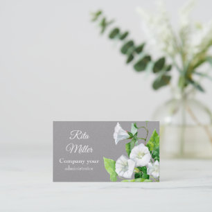 Carte De Visite Liseron fleur blanche