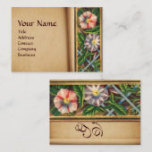CARTE DE VISITE LISERON MONOGRAMME (Devant / Derrière)