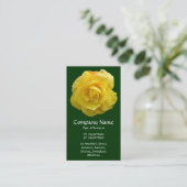 Carte De Visite Lisianthus jaune - Vert foncé (Debout devant)