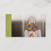 CARTE DE VISITE LISSE DE PHOTOGRAPHIE DU (Dos)