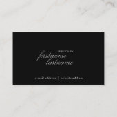 Carte de visite lisse et moderne (Dos)