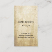 Carte De Visite Liste de cheveux Elégant Papillon & Ciseau Vintage (Dos)