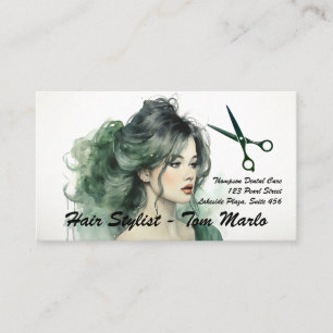 Carte De Visite Liste de cheveux & Salon