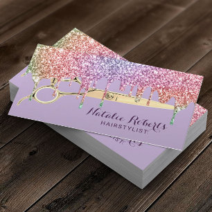 Carte De Visite Liste de cheveux Unicorn Drives Beauté Salon Laven
