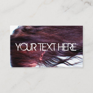 Carte De Visite LISTE DE COIFFURE - Cheveux à long souffle