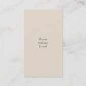 Carte De Visite Liste des cheveux (Dos)