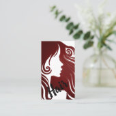 Carte De Visite Liste des cheveux (Debout devant)