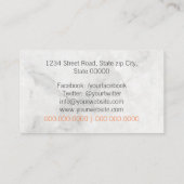 Carte De Visite Liste des cheveux (Dos)