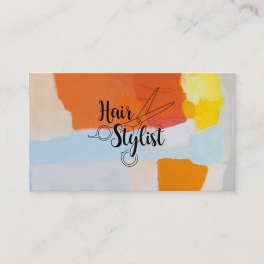 Carte De Visite Liste des cheveux (Devant)