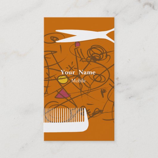 Carte De Visite Liste des cheveux (Devant)