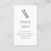 Carte De Visite Liste des cheveux (Dos)