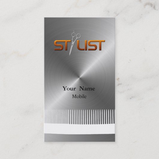 Carte De Visite Liste des cheveux (Devant)