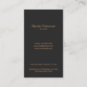 Carte De Visite Liste des cheveux (Dos)