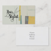 Carte De Visite Liste des cheveux (Devant / Derrière)