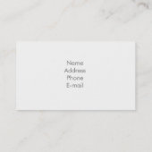 Carte De Visite Liste des cheveux (Dos)