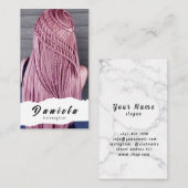 Carte De Visite Liste des cheveux (Devant / Derrière)