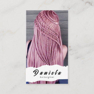 Carte De Visite Liste des cheveux