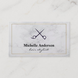 Carte De Visite Liste des cheveux Barre