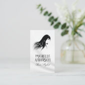 Carte De Visite Liste des cheveux | Cheveux noirs (Debout devant)