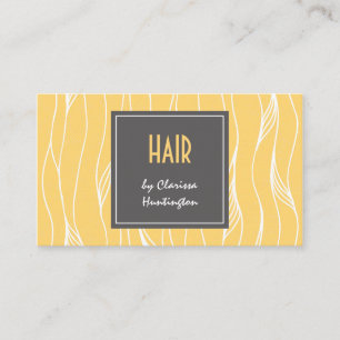 Carte De Visite Liste des cheveux de verrous blond