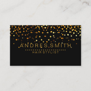 Carte De Visite Liste des cheveux Faux Foil Confetti Parties scint