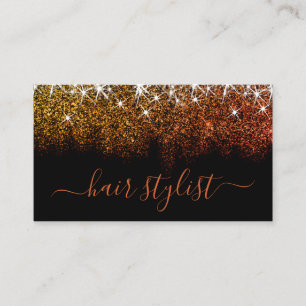 Carte De Visite Liste des poils d'étincelle des Parties scintilla