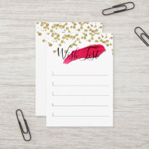 Liste d'objectifs de client - Lipsense