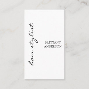 Carte De Visite Liste minimaliste moderne écrite à la main